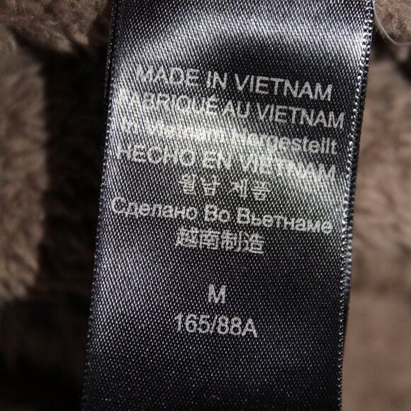 Marmot Brown Faux Fur Full Zip Hooded Jacket Size M Super Soft Style A91040 - Picture 15 of 16